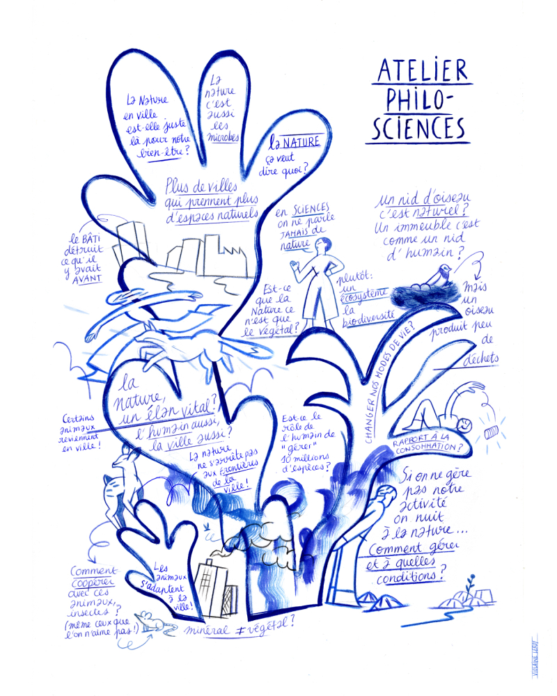 Violaine Leroy pour le CNRS Alsace - Illustration financée par l’Agence Nationale de la Recherche au titre du projet de recherche ANR URBANTIT AAPG-PRC 2019 et du projet ANR AActus porté par le CNRS Alsace dans le cadre du programme Science avec et pour la société.